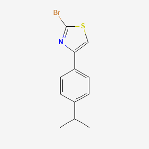 molecular formula C12H12BrNS B12606201 2-Bromo-4-(4-isopropyl-phenyl)-thiazole 