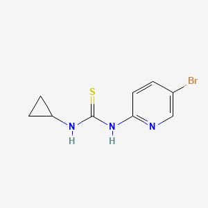 molecular formula C9H10BrN3S B12606203 1-(5-Bromopyridin-2-yl)-3-cyclopropyl-thiourea CAS No. 885266-89-7