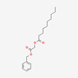 molecular formula C19H28O4 B12606209 2-(Benzyloxy)-2-oxoethyl decanoate CAS No. 648958-12-7