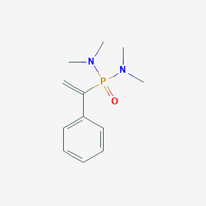molecular formula C12H19N2OP B12606221 N,N,N',N'-Tetramethyl-P-(1-phenylethenyl)phosphonic diamide CAS No. 917979-38-5