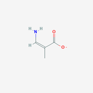 molecular formula C4H6NO2- B1260627 (Z)-2-methylaminoacrylate 