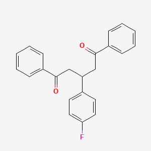 molecular formula C23H19FO2 B12606304 1,5-Pentanedione, 3-(4-fluorophenyl)-1,5-diphenyl- CAS No. 918417-74-0