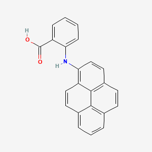 molecular formula C23H15NO2 B12606319 N-(1-Pyrenyl)anthranilic acid CAS No. 873914-46-6