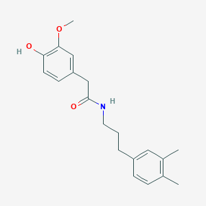 N-[3-(3,4-dimethylphenyl)propyl]-2-(4-hydroxy-3-methoxyphenyl)acetamide