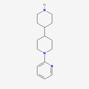 molecular formula C15H23N3 B12606334 1-(Pyridin-2-yl)-4,4'-bipiperidine CAS No. 648895-89-0