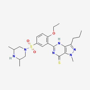 molecular formula C23H32N6O3S2 B1260634 Sulfoaildenafil 