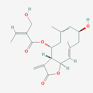 [(3aR,4R,8S,10E,11aR)-8-hydroxy-6,10-dimethyl-3-methylidene-2-oxo-3a,4,5,8,9,11a-hexahydrocyclodeca[b]furan-4-yl] (Z)-2-(hydroxymethyl)but-2-enoate