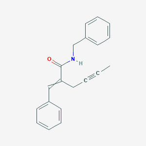 molecular formula C20H19NO B12606367 N-Benzyl-2-benzylidenehex-4-ynamide CAS No. 881205-81-8