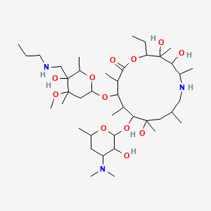 molecular formula C41H79N3O12 B1260637 Tulathromycin A 