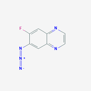 molecular formula C8H4FN5 B12606404 6-Azido-7-fluoroquinoxaline CAS No. 879010-63-6