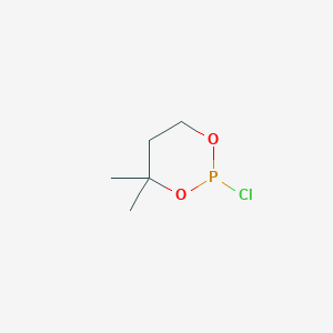 molecular formula C5H10ClO2P B12606468 1,3,2-Dioxaphosphorinane, 2-chloro-4,4-dimethyl- CAS No. 648429-01-0