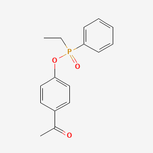 molecular formula C16H17O3P B12606534 4-Acetylphenyl ethyl(phenyl)phosphinate CAS No. 918660-73-8