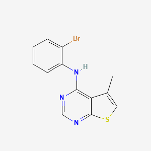 molecular formula C13H10BrN3S B12606627 N-(2-Bromophenyl)-5-methylthieno[2,3-d]pyrimidin-4-amine CAS No. 917907-35-8