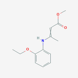 molecular formula C13H17NO3 B12606647 Methyl 3-(2-ethoxyanilino)but-2-enoate CAS No. 885469-89-6