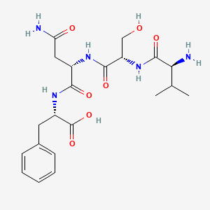 molecular formula C21H31N5O7 B12606650 L-Valyl-L-seryl-L-asparaginyl-L-phenylalanine CAS No. 918528-55-9