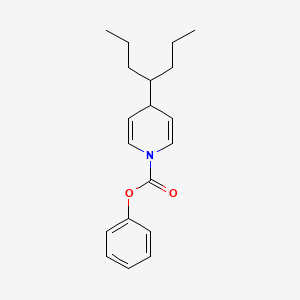 molecular formula C19H25NO2 B12606684 Phenyl 4-(heptan-4-yl)pyridine-1(4H)-carboxylate CAS No. 651054-03-4