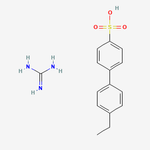 molecular formula C15H19N3O3S B12606740 4-(4-Ethylphenyl)benzenesulfonic acid;guanidine CAS No. 650599-65-8