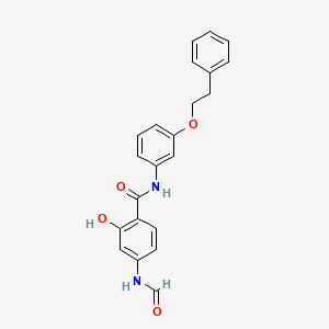 molecular formula C22H20N2O4 B12606743 4-Formamido-2-hydroxy-N-[3-(2-phenylethoxy)phenyl]benzamide CAS No. 648922-45-6