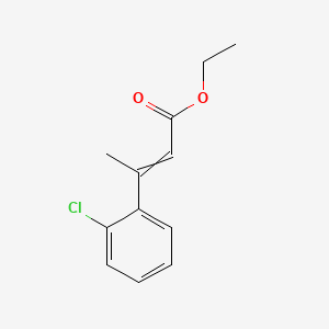 molecular formula C12H13ClO2 B12606879 ethyl 3-(2-chlorophenyl)but-2-enoate CAS No. 648425-40-5
