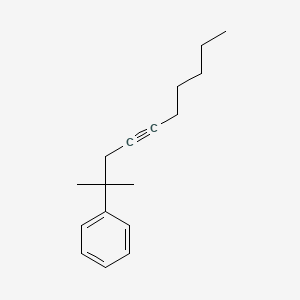 molecular formula C17H24 B12606899 (2-Methyldec-4-YN-2-YL)benzene CAS No. 917878-24-1