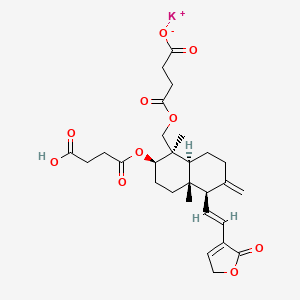 molecular formula C28H35KO10 B1260692 Kalii Dehydrographolidi Succinas CAS No. 76958-99-1
