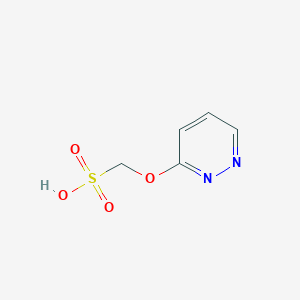 molecular formula C5H6N2O4S B12606958 Sulphomethoxypyridazine 