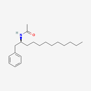 molecular formula C20H33NO B12606963 N-[(2S)-1-Phenyldodecan-2-yl]acetamide CAS No. 648908-39-8