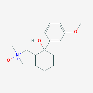molecular formula C16H25NO3 B1260698 1-[2-hydroxy-2-(3-methoxyphenyl)cyclohexyl]-N,N-dimethylmethanamine oxide 