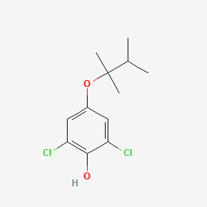 molecular formula C12H16Cl2O2 B12607003 2,6-Dichloro-4-[(2,3-dimethylbutan-2-yl)oxy]phenol CAS No. 917838-90-5