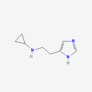 molecular formula C8H13N3 B1260703 Cyclopropylhistamine 