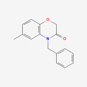 molecular formula C16H15NO2 B12607030 4-Benzyl-6-methyl-2H-1,4-benzoxazin-3-one CAS No. 648450-64-0