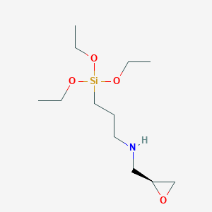 molecular formula C12H27NO4Si B12607031 N-{[(2S)-Oxiran-2-yl]methyl}-3-(triethoxysilyl)propan-1-amine CAS No. 918314-10-0