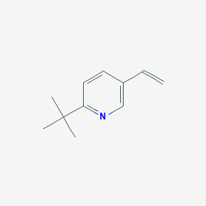molecular formula C11H15N B1260704 2-Tert-butyl-5-ethenylpyridine CAS No. 910487-14-8