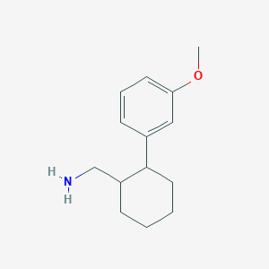 molecular formula C14H21NO B12607089 Cyclohexanemethanamine, 2-(3-methoxyphenyl)- CAS No. 651312-70-8