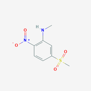 molecular formula C8H10N2O4S B12607104 5-(Methanesulfonyl)-N-methyl-2-nitroaniline CAS No. 651044-35-8