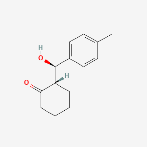 molecular formula C14H18O2 B12607106 (2S)-2-[Hydroxy(4-methylphenyl)methyl]cyclohexan-1-one CAS No. 898542-86-4