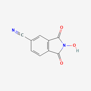 molecular formula C9H4N2O3 B12607134 2-Hydroxy-1,3-dioxo-2,3-dihydro-1H-isoindole-5-carbonitrile CAS No. 647860-36-4