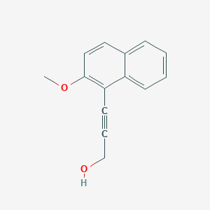 molecular formula C14H12O2 B12607170 3-(2-Methoxynaphthalen-1-yl)prop-2-yn-1-ol CAS No. 917894-56-5