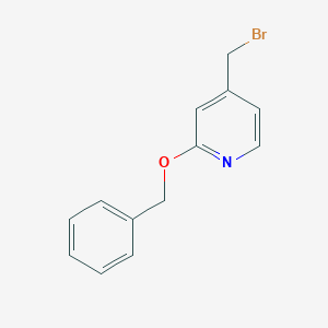 molecular formula C13H12BrNO B12607194 2-(Benzyloxy)-4-(bromomethyl)pyridine CAS No. 918299-67-9
