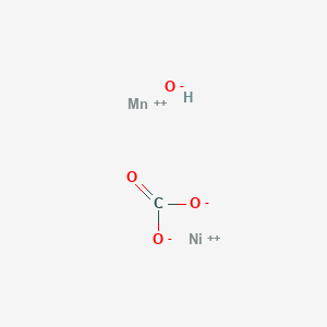 molecular formula CHMnNiO4+ B12607215 manganese(2+);nickel(2+);carbonate;hydroxide CAS No. 648432-40-0