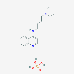 molecular formula C17H28N3O4P B12607239 N',N'-diethyl-N-quinolin-4-ylbutane-1,4-diamine;phosphoric acid CAS No. 645406-89-9