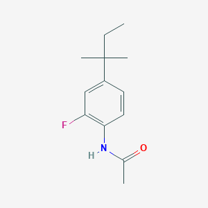 molecular formula C13H18FNO B12607250 N-[2-Fluoro-4-(2-methylbutan-2-yl)phenyl]acetamide CAS No. 648942-44-3