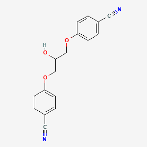 molecular formula C17H14N2O3 B12607262 4,4'-[(2-Hydroxypropane-1,3-diyl)bis(oxy)]dibenzonitrile CAS No. 917895-14-8