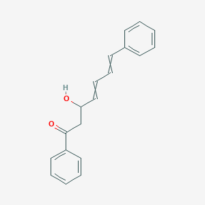 molecular formula C19H18O2 B12607283 3-Hydroxy-1,7-diphenylhepta-4,6-dien-1-one CAS No. 649772-10-1