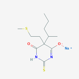 molecular formula C12H19N2NaO2S2 B1260731 Methioturiate CAS No. 730-68-7