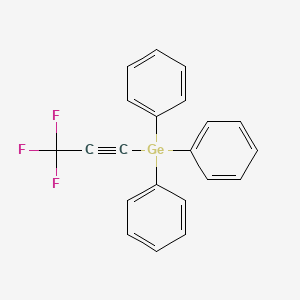 molecular formula C21H15F3Ge B12607345 Triphenyl(3,3,3-trifluoroprop-1-yn-1-yl)germane CAS No. 647832-17-5