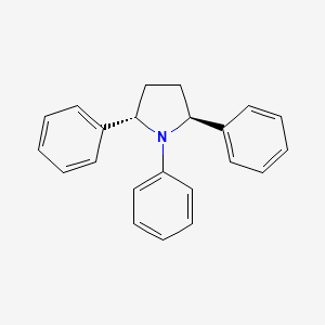 molecular formula C22H21N B12607356 Pyrrolidine, 1,2,5-triphenyl-, (2S,5S)- CAS No. 650607-88-8