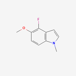 molecular formula C10H10FNO B12607395 4-fluoro-5-methoxy-1-methyl-1H-indole 