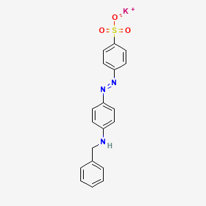 molecular formula C19H16KN3O3S B1260743 Potassium 4-((4-(benzylamino)phenyl)azo)benzenesulphonate CAS No. 589-02-6