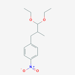 molecular formula C14H21NO4 B12607449 1-(3,3-Diethoxy-2-methylpropyl)-4-nitrobenzene CAS No. 918540-78-0